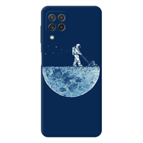 Samsung A22 4G Mowing the moon Transparent Silicone TPU Θήκη