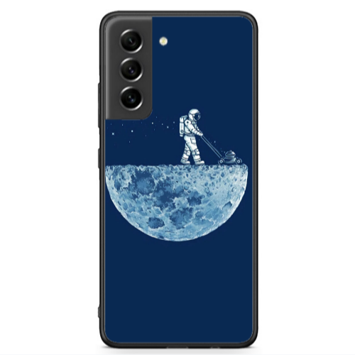Samsung S21 FE Mowing the moon Black Glossy Θήκη