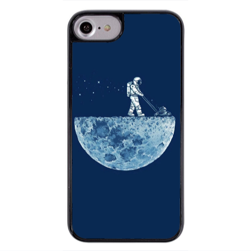 Apple iPhone 7 Mowing the moon Black Glossy Θήκη