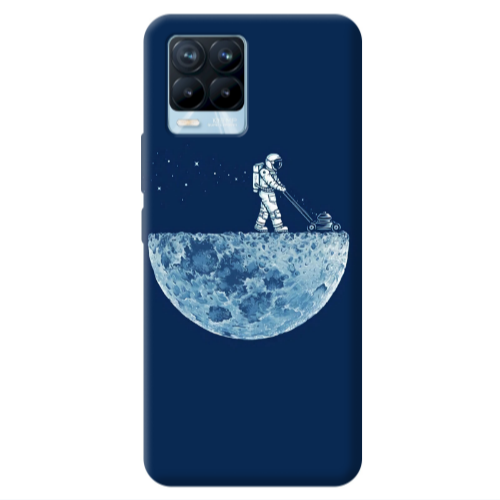Realme 8 Pro Mowing the moon Transparent Silicone TPU Θήκη