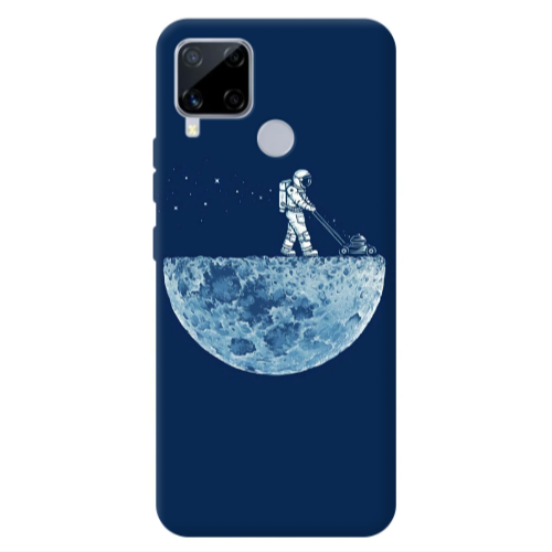 Realme C25 Mowing the moon Transparent Silicone TPU Θήκη