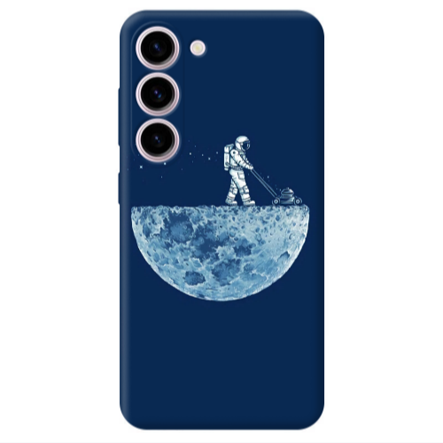 Samsung S23 Plus Mowing the moon Transparent Silicone TPU Θήκη