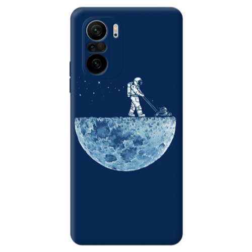Xiaomi Poco F3 Mowing the moon Transparent Silicone TPU Θήκη