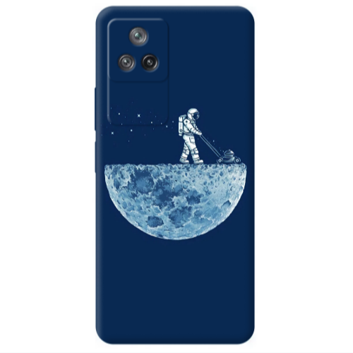 Xiaomi Poco F4 Mowing the moon Transparent Silicone TPU Θήκη