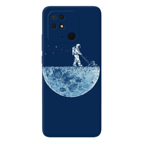 Xiaomi Poco C40 Mowing the moon Transparent Silicone TPU Θήκη