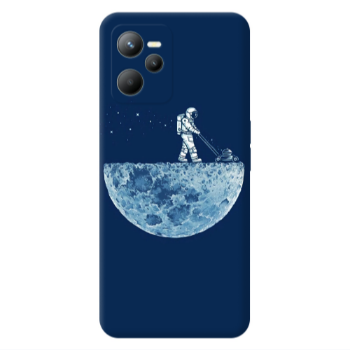 Realme C35 Mowing the moon Transparent Silicone TPU Θήκη