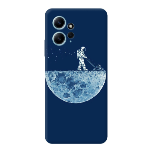 Xiaomi Redmi Note 12 4G Mowing the moon Transparent Silicone TPU Θήκη