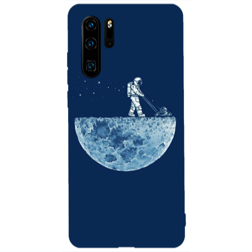 Huawei P30 Pro Mowing the moon Transparent Silicone TPU Θήκη