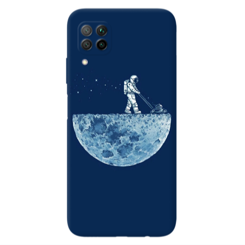 Huawei P40 Lite Mowing the moon Transparent Silicone TPU Θήκη