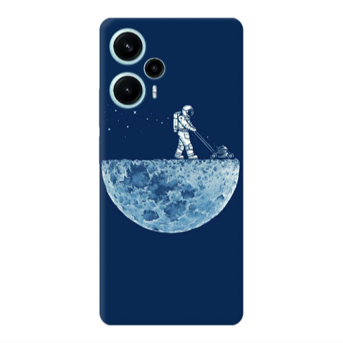 Xiaomi Poco F5 Mowing the moon Transparent Silicone TPU Θήκη