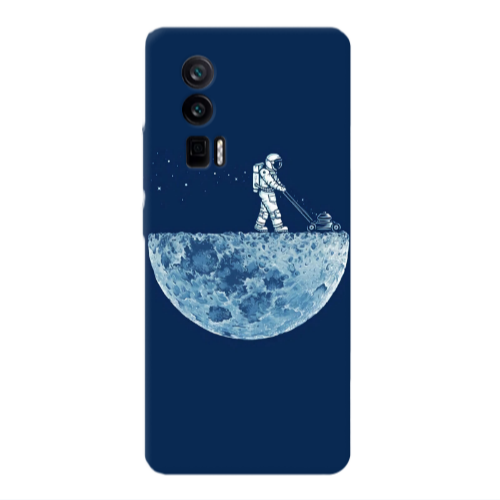 Xiaomi Poco F5 Pro Mowing the moon Transparent Silicone TPU Θήκη