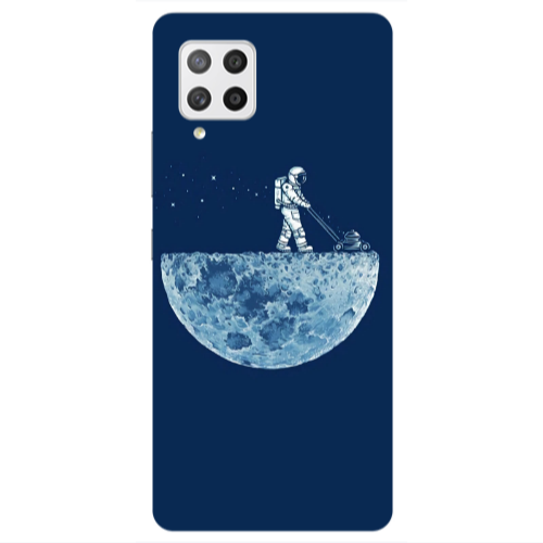 Samsung A42 5G Mowing the moon Transparent Silicone TPU Θήκη