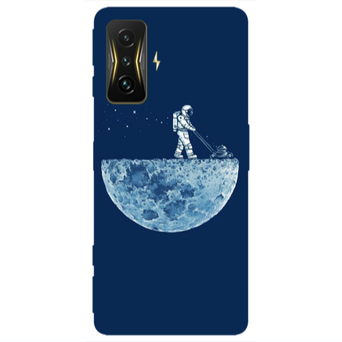 Xiaomi Poco F4 Gt Mowing the moon Transparent Silicone TPU Θήκη