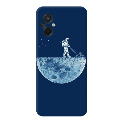 Xiaomi Poco M5 Mowing the moon Transparent Silicone TPU Θήκη