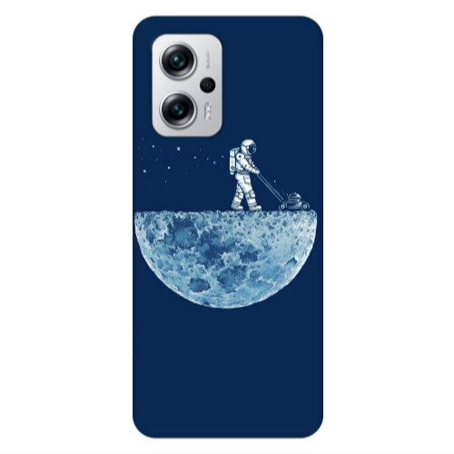 Xiaomi Poco X4 GT Mowing the moon Transparent Silicone TPU Θήκη