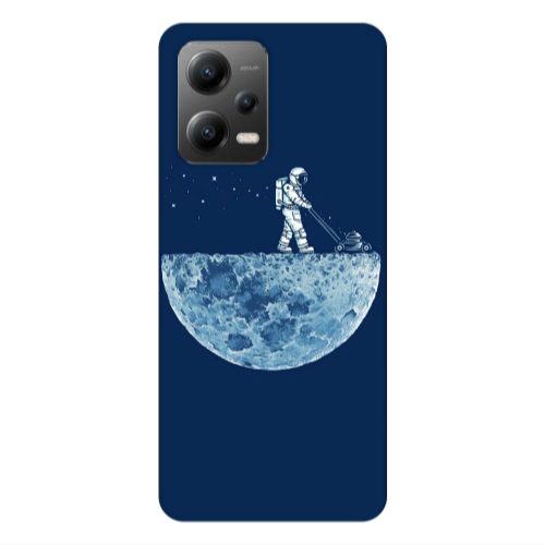 Xiaomi Poco X5 Mowing the moon Transparent Silicone TPU Θήκη