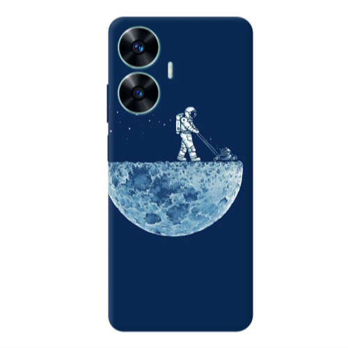 Realme C55 Mowing the moon Transparent Silicone TPU Θήκη