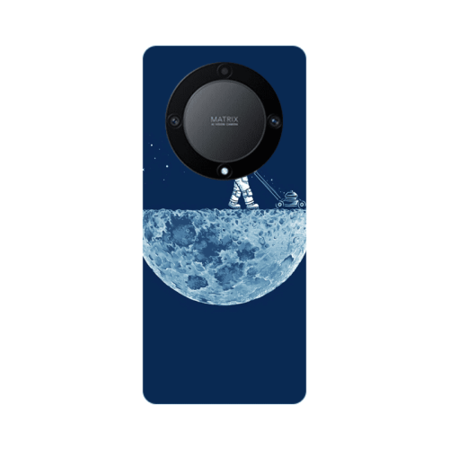 Honor Magic5 Lite 5G Mowing the moon Transparent Silicone TPU Θήκη