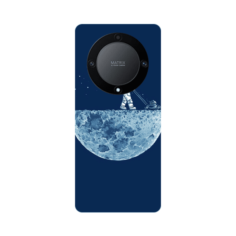 Honor Magic5 Lite 5G Mowing the moon Transparent Silicone TPU Θήκη