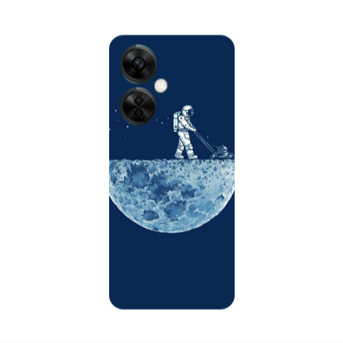 Oneplus Nord CE 3 Lite 5G Mowing the moon Transparent Silicone TPU Θήκη