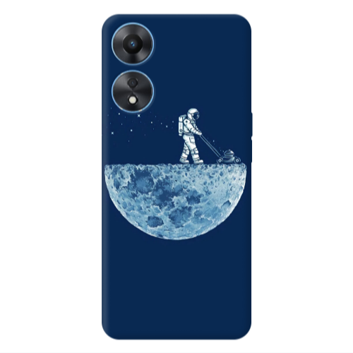Oppo A 98 Mowing the moon Transparent Silicone TPU Θήκη