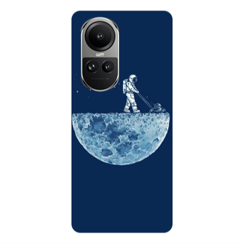 Oppo Reno10 5G Mowing the moon Transparent Silicone TPU Θήκη