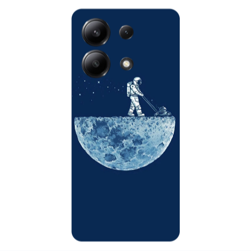 Xiaomi Redmi Note 13 4G Mowing the moon Transparent Silicone TPU Θήκη