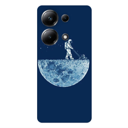 Xiaomi Poco M6 Pro 4G Mowing the moon Transparent Silicone TPU Θήκη