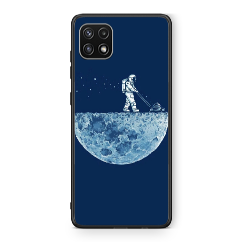 Samsung A22 5G Mowing the moon Black Glossy Θήκη