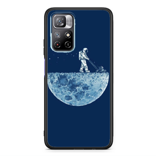 Xiaomi Poco M4 Pro 5G Mowing the moon Black Glossy Θήκη