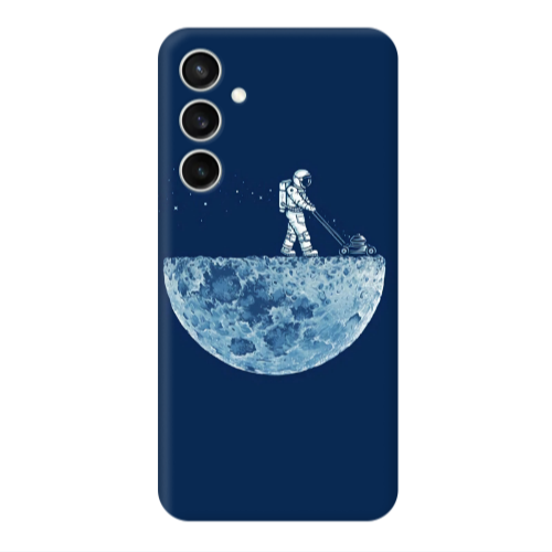 Samsung S24 Plus Mowing the moon Transparent Silicone TPU Θήκη