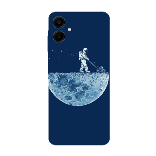 Samsung A06 Mowing the moon Transparent Silicone TPU Θήκη