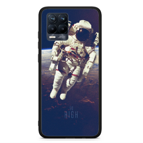 Realme 8  So high Black Glossy Θήκη