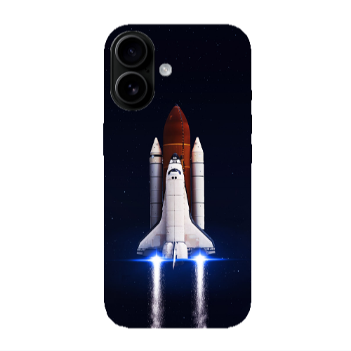 Apple Iphone 16 plus space travel Transparent Silicone TPU Θήκη