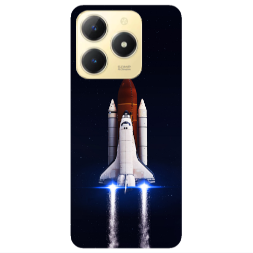 Realme C61 space travel Transparent Silicone TPU Θήκη