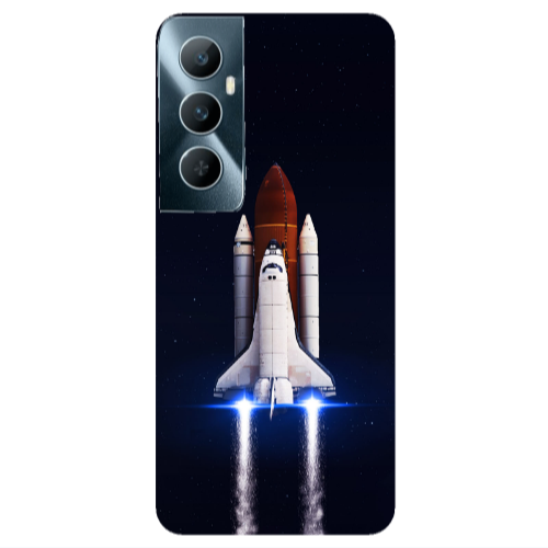 Realme C65 space travel Transparent Silicone TPU Θήκη