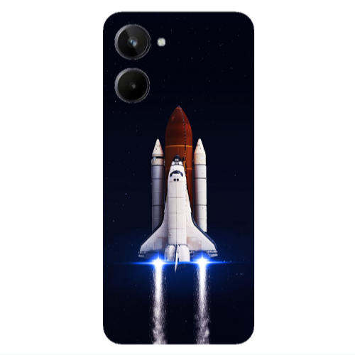 Realme 10 space travel Transparent Silicone TPU Θήκη