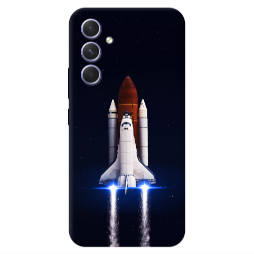 Samsung A56 space travel Transparent Silicone TPU Θήκη