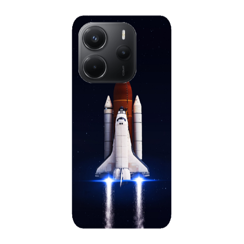 Xiaomi Redmi Note 14 space travel Transparent Silicone TPU Θήκη