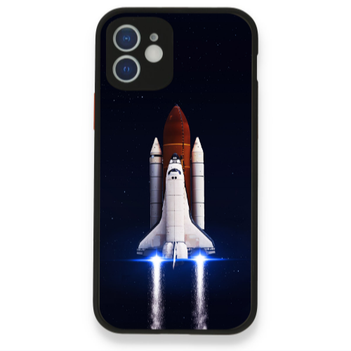 Apple iPhone 12 space travel Black Glossy Θήκη