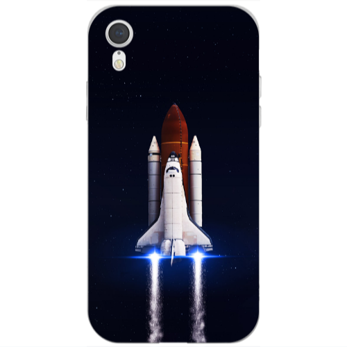 Apple iPhone Xr space travel Transparent Silicone TPU Θήκη
