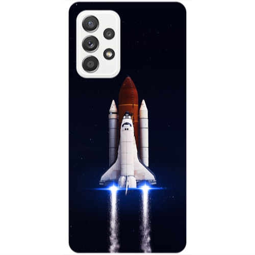 Samsung A53 space travel Transparent Silicone TPU Θήκη