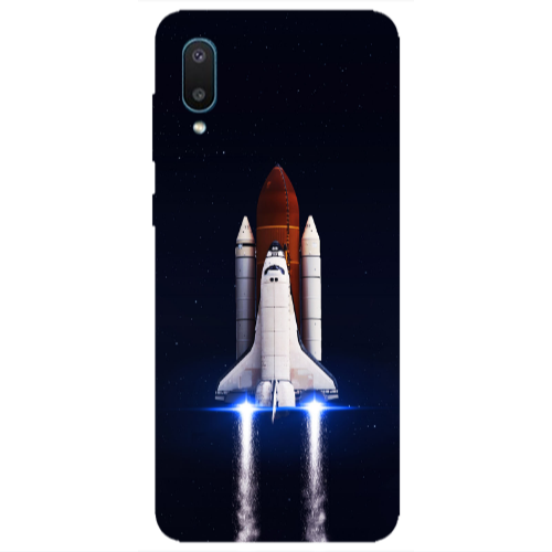 Samsung A02 space travel Transparent Silicone TPU Θήκη
