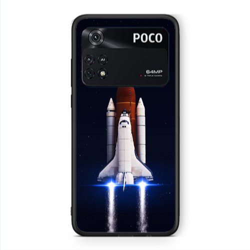 Xiaomi Poco M4 Pro 4G space travel Black Glossy Θήκη