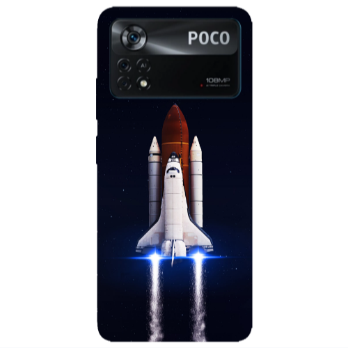 Xiaomi Poco X4 Pro space travel Transparent Silicone TPU Θήκη