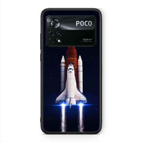 Xiaomi Poco X4 Pro space travel Black Glossy Θήκη