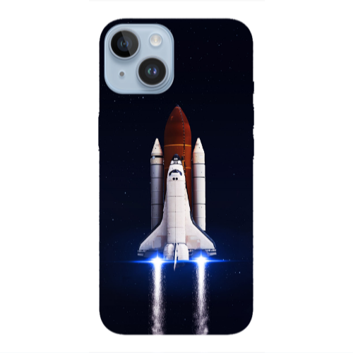 Apple iPhone 14  space travel Transparent Silicone TPU Θήκη