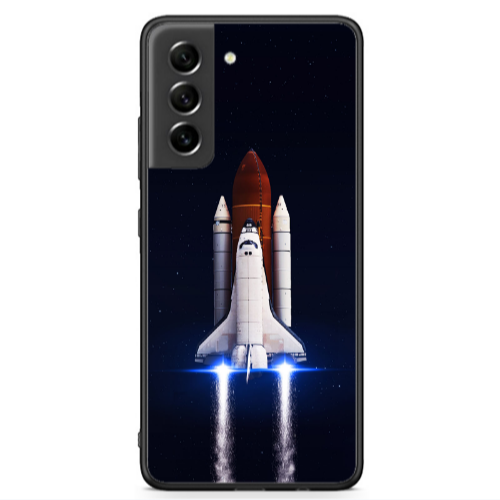 Samsung S21 FE space travel Black Glossy Θήκη