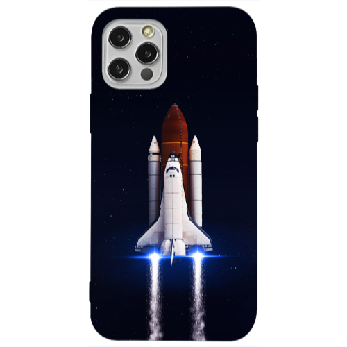 Apple iPhone 12 Pro space travel Transparent Silicone TPU Θήκη