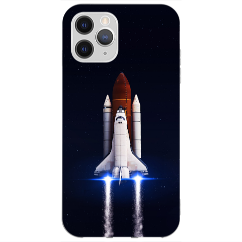 Apple iPhone 12 Pro Max space travel Transparent Silicone TPU Θήκη